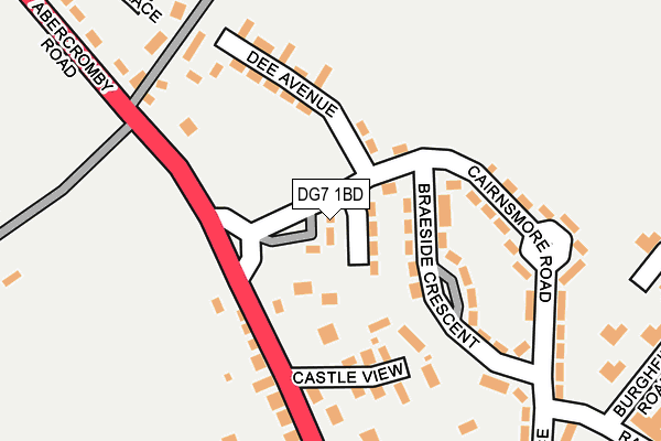 DG7 1BD map - OS OpenMap – Local (Ordnance Survey)