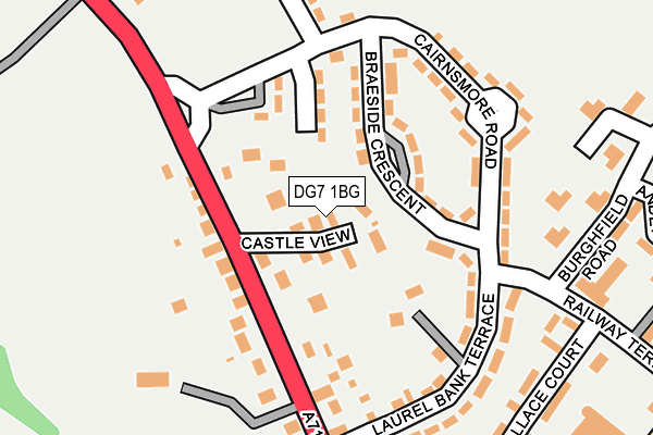 DG7 1BG map - OS OpenMap – Local (Ordnance Survey)