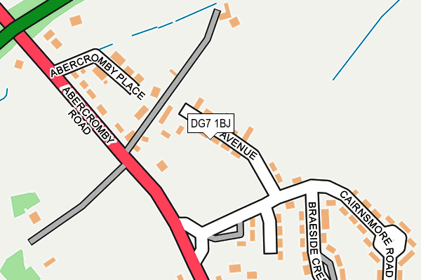 DG7 1BJ map - OS OpenMap – Local (Ordnance Survey)