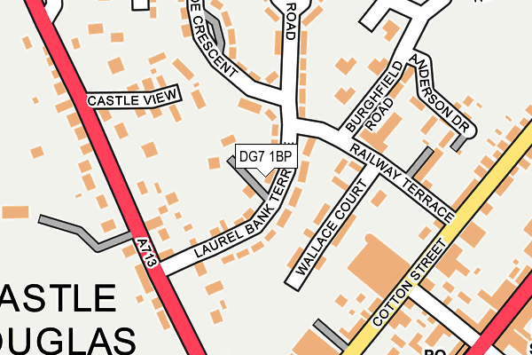 DG7 1BP map - OS OpenMap – Local (Ordnance Survey)