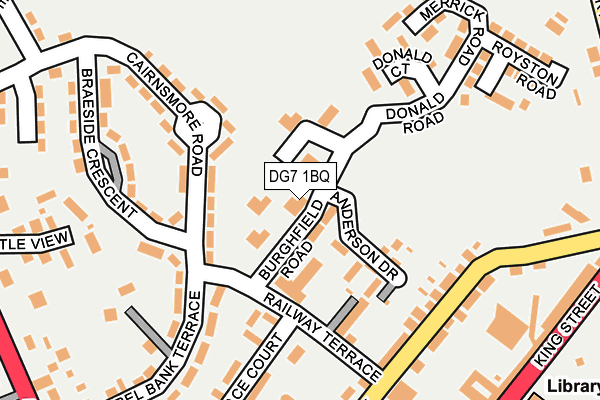 DG7 1BQ map - OS OpenMap – Local (Ordnance Survey)