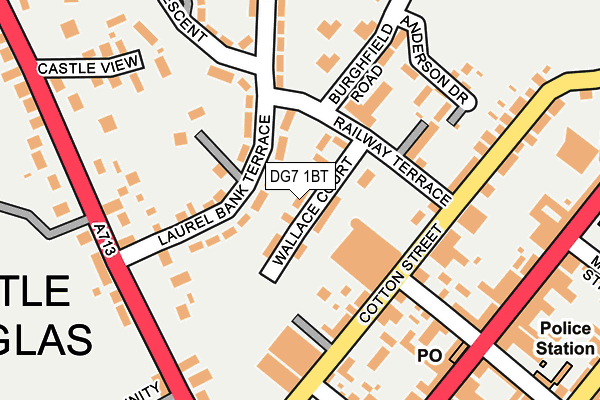 DG7 1BT map - OS OpenMap – Local (Ordnance Survey)