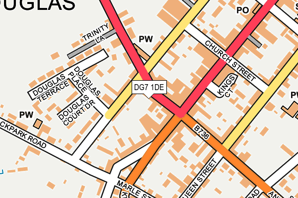 DG7 1DE map - OS OpenMap – Local (Ordnance Survey)