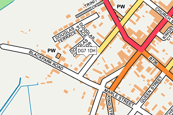 DG7 1DH map - OS OpenMap – Local (Ordnance Survey)