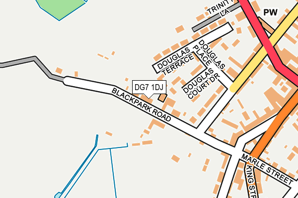 DG7 1DJ map - OS OpenMap – Local (Ordnance Survey)