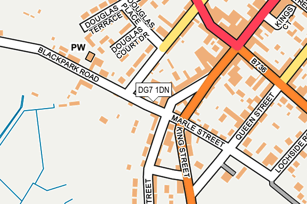 DG7 1DN map - OS OpenMap – Local (Ordnance Survey)