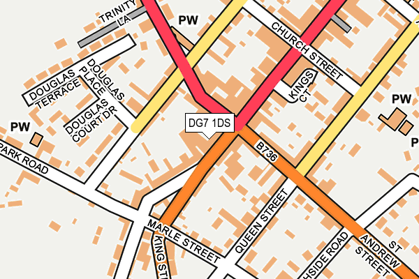 DG7 1DS map - OS OpenMap – Local (Ordnance Survey)