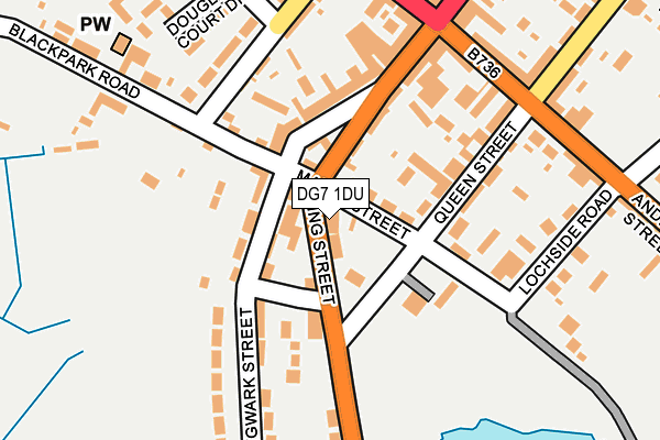 DG7 1DU map - OS OpenMap – Local (Ordnance Survey)