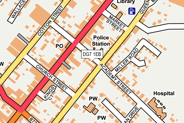 DG7 1EB map - OS OpenMap – Local (Ordnance Survey)