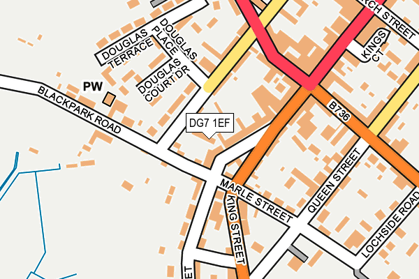 DG7 1EF map - OS OpenMap – Local (Ordnance Survey)