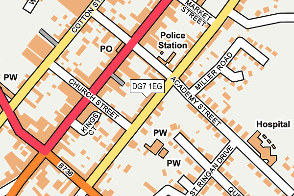 DG7 1EG map - OS OpenMap – Local (Ordnance Survey)