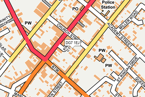 DG7 1EJ map - OS OpenMap – Local (Ordnance Survey)