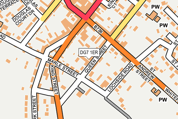 DG7 1ER map - OS OpenMap – Local (Ordnance Survey)