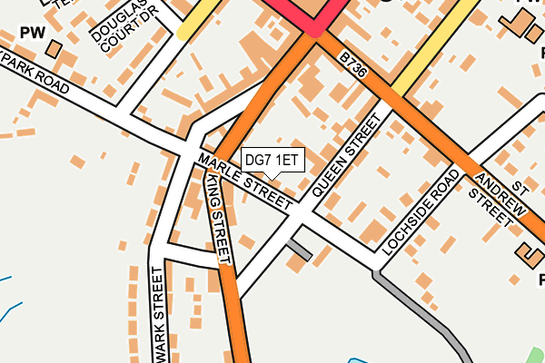 DG7 1ET map - OS OpenMap – Local (Ordnance Survey)