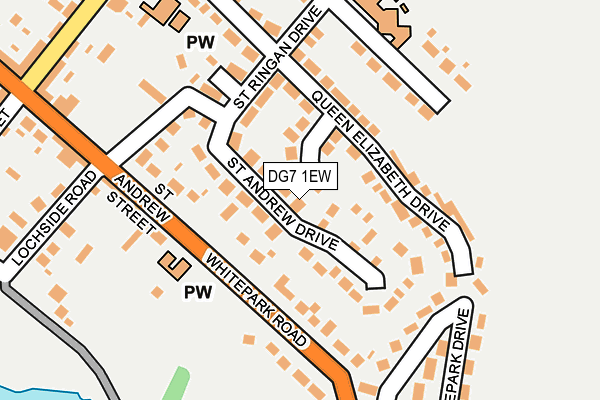 DG7 1EW map - OS OpenMap – Local (Ordnance Survey)