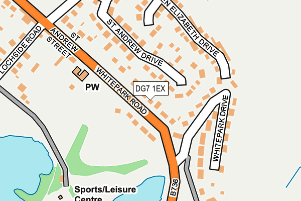 DG7 1EX map - OS OpenMap – Local (Ordnance Survey)