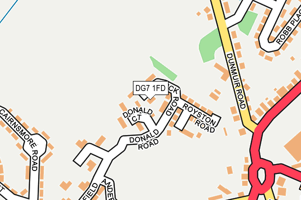 DG7 1FD map - OS OpenMap – Local (Ordnance Survey)