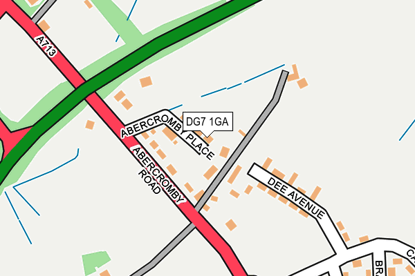DG7 1GA map - OS OpenMap – Local (Ordnance Survey)