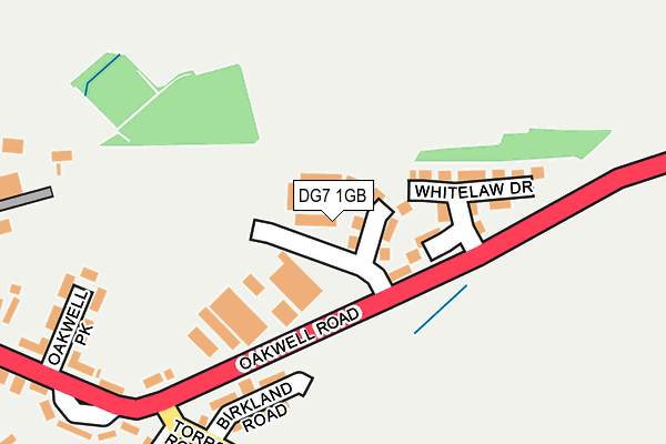 DG7 1GB map - OS OpenMap – Local (Ordnance Survey)