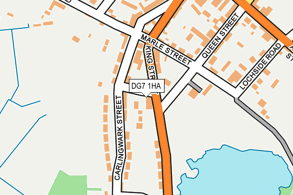 DG7 1HA map - OS OpenMap – Local (Ordnance Survey)