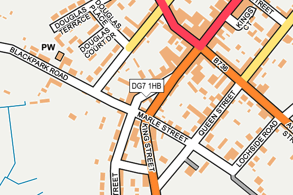 DG7 1HB map - OS OpenMap – Local (Ordnance Survey)