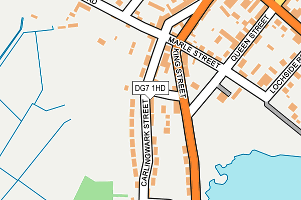 DG7 1HD map - OS OpenMap – Local (Ordnance Survey)