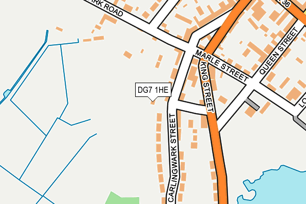 DG7 1HE map - OS OpenMap – Local (Ordnance Survey)