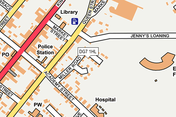 DG7 1HL map - OS OpenMap – Local (Ordnance Survey)