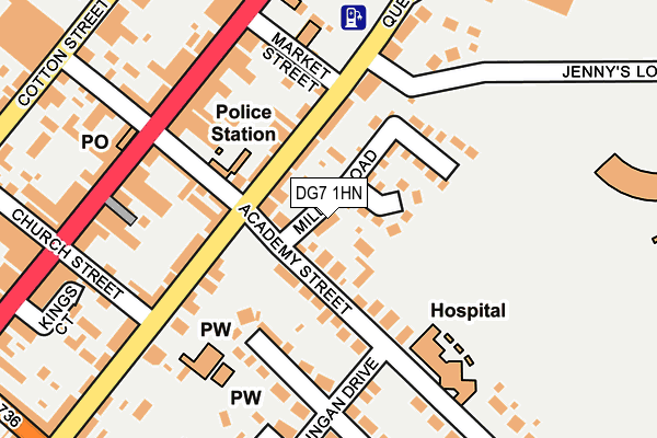 DG7 1HN map - OS OpenMap – Local (Ordnance Survey)