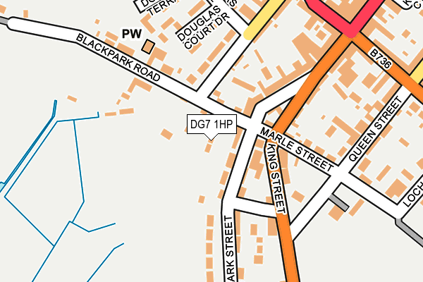 DG7 1HP map - OS OpenMap – Local (Ordnance Survey)