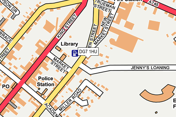 DG7 1HU map - OS OpenMap – Local (Ordnance Survey)
