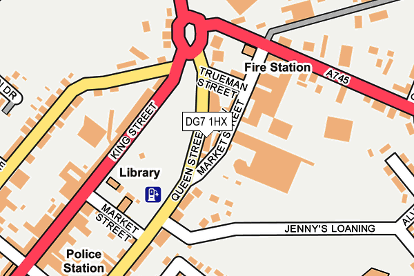 DG7 1HX map - OS OpenMap – Local (Ordnance Survey)