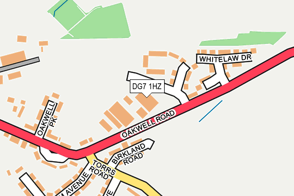 DG7 1HZ map - OS OpenMap – Local (Ordnance Survey)