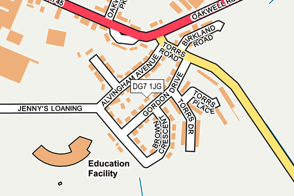 DG7 1JG map - OS OpenMap – Local (Ordnance Survey)