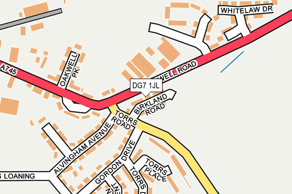 DG7 1JL map - OS OpenMap – Local (Ordnance Survey)