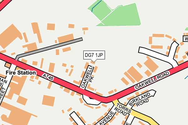 DG7 1JP map - OS OpenMap – Local (Ordnance Survey)
