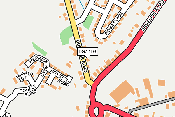 DG7 1LG map - OS OpenMap – Local (Ordnance Survey)