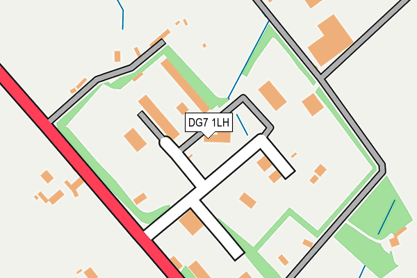 DG7 1LH map - OS OpenMap – Local (Ordnance Survey)