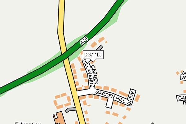 DG7 1LJ map - OS OpenMap – Local (Ordnance Survey)
