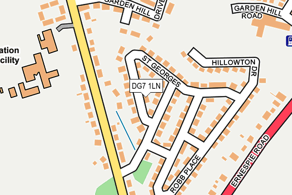 DG7 1LN map - OS OpenMap – Local (Ordnance Survey)