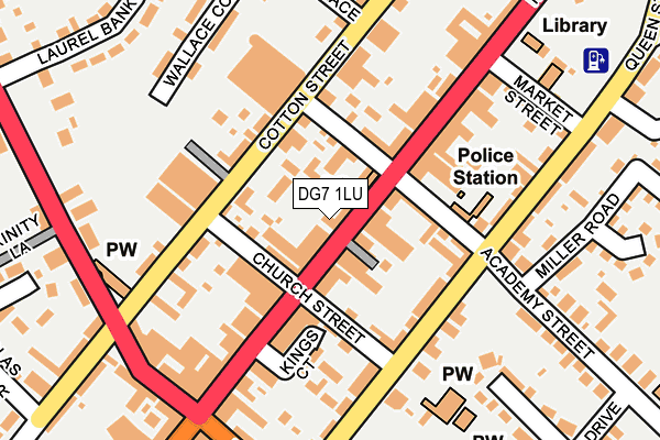 DG7 1LU map - OS OpenMap – Local (Ordnance Survey)