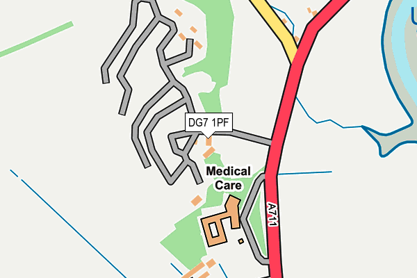 DG7 1PF map - OS OpenMap – Local (Ordnance Survey)