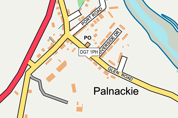 DG7 1PH map - OS OpenMap – Local (Ordnance Survey)