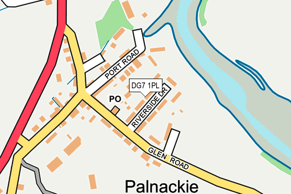 DG7 1PL map - OS OpenMap – Local (Ordnance Survey)