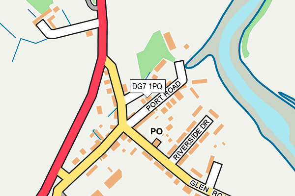 DG7 1PQ map - OS OpenMap – Local (Ordnance Survey)
