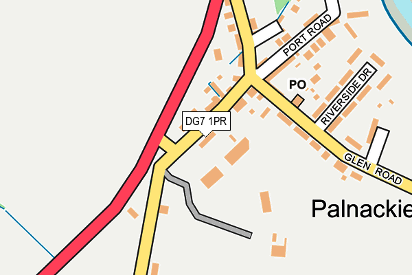 DG7 1PR map - OS OpenMap – Local (Ordnance Survey)