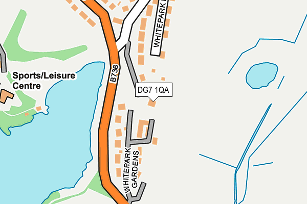 DG7 1QA map - OS OpenMap – Local (Ordnance Survey)