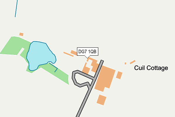 DG7 1QB map - OS OpenMap – Local (Ordnance Survey)