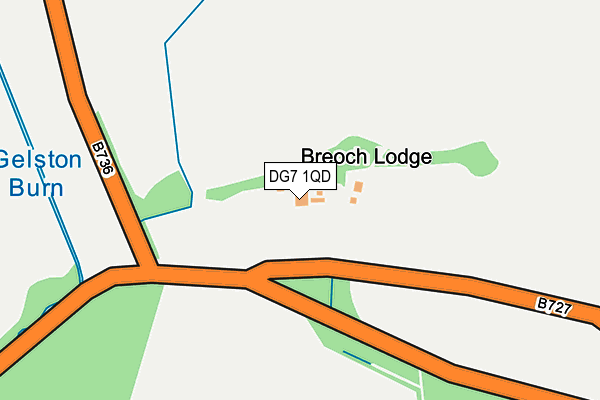 DG7 1QD map - OS OpenMap – Local (Ordnance Survey)