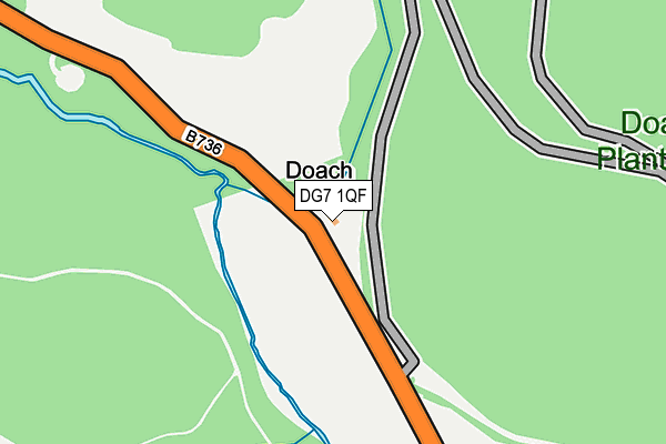 DG7 1QF map - OS OpenMap – Local (Ordnance Survey)